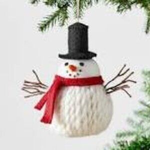 Pottery Barn Oversized Snowman Ornament / Decor, NWT